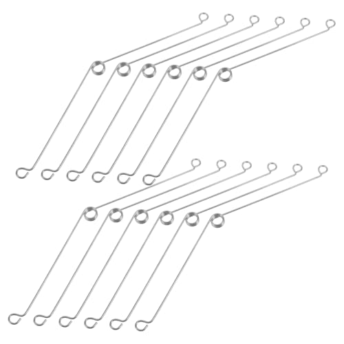 ULDIGI 20pcs Spring Clip Torsional Spring Recessed Lighting Accessories Recessed Light Covers Trims Recessed Light Trims Compression Spring Recessed Lighting Springs Clips Silver Iron