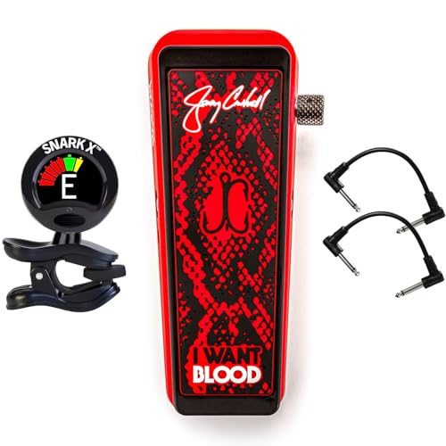 Dunlop JC95IWB �W�F���[�E�J���g���� I Want Blood Cry Baby Wah Pedal - �p�b�`�P�[�u��2�{��Snark-X�`���[�i�[�Z�b�g