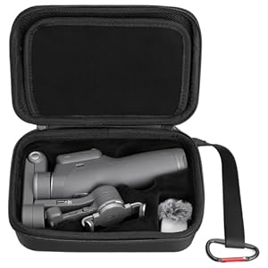FPVtosky Osmo Mobile 8P Harde tas, waterdichte draagtas, DJI Bundle geavanceerde tracking Osmo Mobile 8P stabilisator en accessoires, draagbare PU-hoes voor reizen/foto's buiten [alleen hoes]
