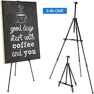 Artify 73 Inches Double Tier Easel Stand, Aluminum Tripod for Painting and Display