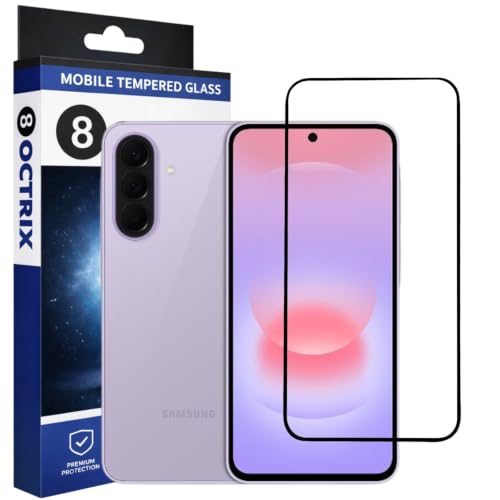 Image of Premium Tempered Glass Screen Protector Compatible for Samsung Galaxy A37 5G with Edge to Edge Coverage - Case Friendly, Anti-Scratch & Bubble-Free Installation Kit (Pack Of 1)