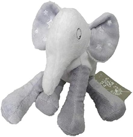 Graine De Ble Peluches Et Doudous Doudou Elephant Lilas Peluche Bebe Oreilles Papier Bruissant Coeur Borde Coloris Parme Taille X Cm Genre Bebe Fille Amazon Co Uk Toys Games