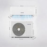 Split Klimaanlage 12000 BTU (3,5 kW) Inverter mit Heiz- & Kühlfunktion, A++ energiesparend SEER 6.2, R32 Kältemittel, sehr leise, WiFi & App, Wandmontage, für bis zu 110 m², Europäischer Standard – Ansicht 8