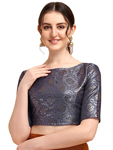 Image of OOMPH! Women's Art Silk Floral Half Sleeve Fitted Blouse