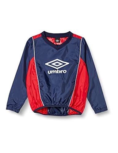 ウィンドブレーカー サッカー ピステ 防風 はっ水 オールシーズン対応 ジュニア キッズ 子供用 ネイビーレッド 120