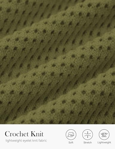Image of PRETTYGARDEN Womens Summer Crochet Tank Tops Knit Sweater | Crewneck Hollow Out Summer Sweaters Tops, Loose Sleeveless Sweater Vest, Trendy Casual Resort Wear, Beach Vacation Clothes