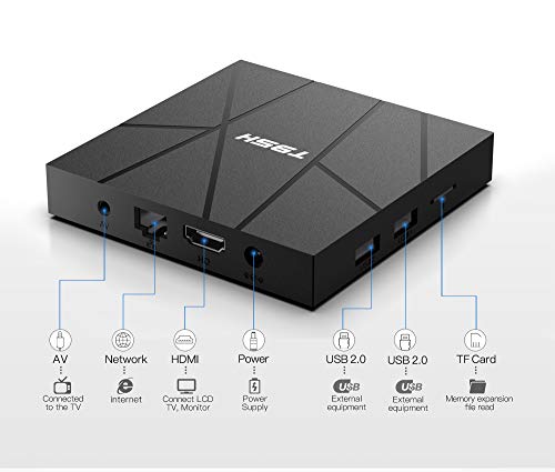 Android 10.0 Tv Box, T95H Smart Tv Box H616 Quad-Core 1Gb Ram 8Gb Rom Support 2.4G Wifi Hdmi 3D H.265 6K Hd 10/100M Ethernet Android Box Set Top Tv Box #TOP7