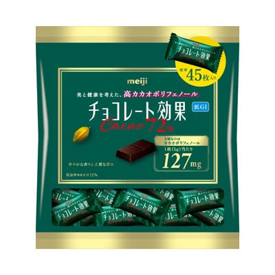 明治　チョコレート効果72%大袋12袋　72%ボックスタイプ4個 チョコレート効果 明治 チョコレート効果カカオ72%大袋 225g×12