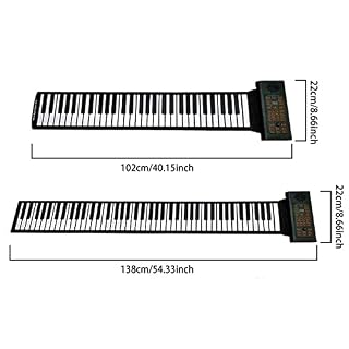 SUFUBAI Piano pliable multifonction flexible enroulable piano électronique portable en silicone pour enfants débutants… - Les Beatles, Paul McCartney, John Lennon, RIngo Starr, George Harrison SUFUBAI Piano pliable multifonction flexible enroulable piano électronique portable en silicone pour enfants débutants… – Image 2