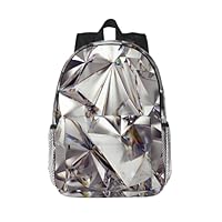 WOPQS Diamond Pattern Backpack Basics Classic Rucksack Schoolbag Suitable For Schools Outdoor 15 Inch