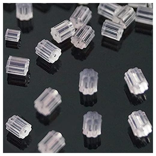 Earring Backs for Sensitive Ears, 200pcs Silicone Clear Earring Backs for Studs Earring Hooks Hypo-allergenic Earring Stoppers Jewelry Accessories