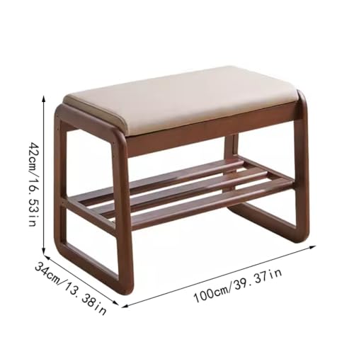 Tabouret à langer en bois résistant pour s'asseoir confortablement dans le dressing