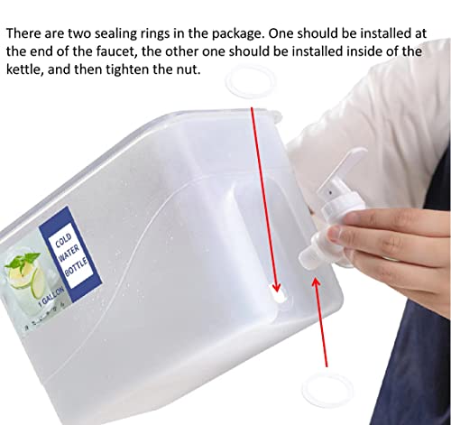 Plastic Drink Dispenser, Beverage Dispenser With Spigot, 1 Gallon Iced Juice Lemonade Dispenser For Party Daily Use, Milk Dispenser For Fridge Gallon, Small Water Dispensers #TOP1