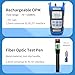 Fiber Optic Terminal kit 10-in-1 FTTH Tool kit Equipped with S-08 Optical Fiber Cleaver and Rechargeable Optical Power Meter A-C710A (-70~+10dBm) Well as Stripper Fibre Tool kit
