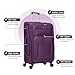 Aerostar Medium 26” Lightweight Softshell Expandable Suitcase, Integrated Combination Lock, 4 Wheels Check in Luggage for 15 to 20kg (Purple, 77 litres)