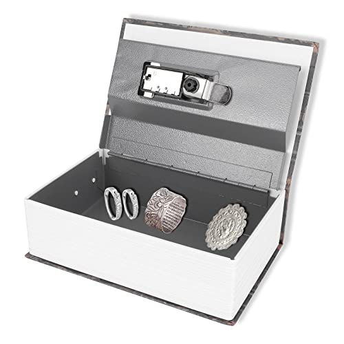 Natudeco - Safe Box Book Money Box Transfer Book Safe Mini Analog Dictionary Book Safe Lock Book Combination Storage Box Home Office Hidden Secret Storage Box