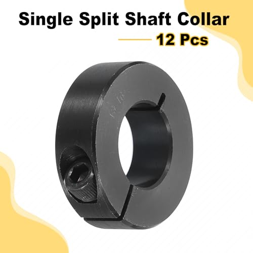 Collier de serrage en acier oxyde noir de 3,8 cm de diamètre extérieur uxcell