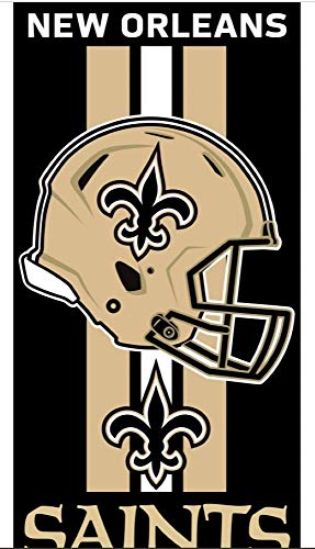 Serviette de plage New Orleans Saints compacte et absorbante 30x60cm
