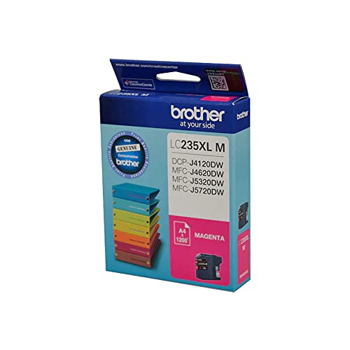 Cartouche Brother LC235XLM magenta résistant aux impressions volumineuses sans faiblir