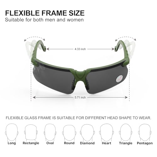 Image of xaegistac Shooting Glasses with Case-Safety Glasses Anti Fog | Z87.1 Certificated Impact Resistance Safety Glasses for Hunting Shooting Sports