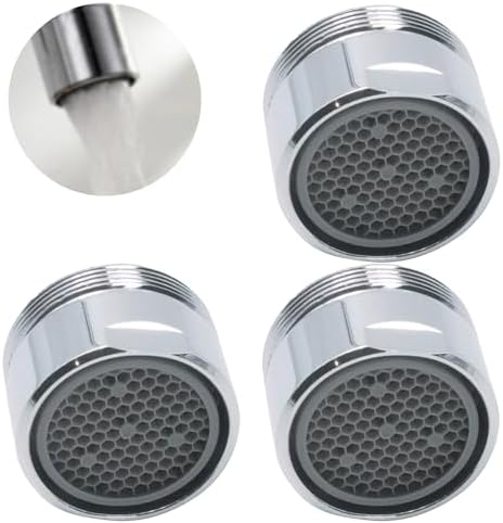 3 Pcs Tap Nozzle Replacement Part, Brass Male Tap Aerators, 24mm Water ...