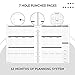 Planner Pad Loose Leaf 3-Tier Funnel Down Organizer, October 1st Start, Black Ink, 6 3/4