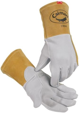 Caiman 1864-3 Welders and Foundry Gloves Gray S