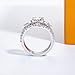 AimiIee Moissanite Wedding Rings Bridal Set 3.7CTTW D Color VVS1 Clarity Round Brilliant Cut Lab Created Diamond S925 Sterling Silver Wedding Band Engagement Rings Christmas Gift for Women with Certificate(7)