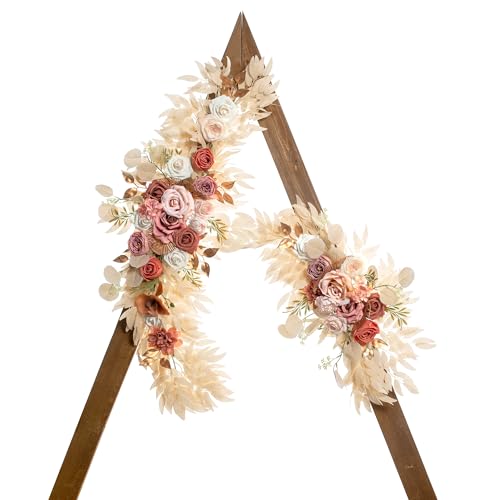 Lisuun Wedding Arch Flowers, Artificial Flowers for Decoration, Large Flower