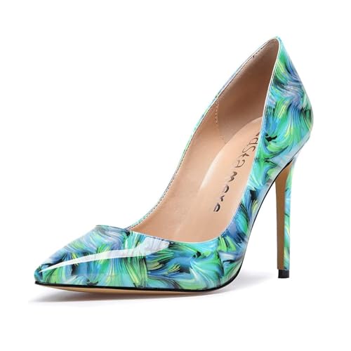 Image of Castamere Womens High Heels Pointed-Toe Slip-on Stilettos Pumps 4Inch Heel Shoes