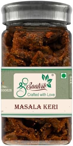 Shree Saatvik Masala Keri | Tangy Raw Mango Dried | Chatpata Kacchi Keri | Spicy & Tasty Digestive | Kaccha Aam Churan | Pachak Kairi, 160 Gram