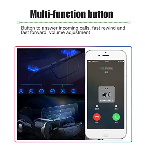 Fone De Ouvido Destacável Realidade Virtual Vr Óculos 3d Capacetes De Fone De Ouvido,suporte Para Us