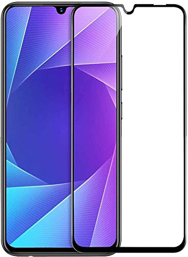 Image of ZARALA Tempered Glass Screen Protector Compatible for (Black) with Edge to Edge Coverage and Easy Installation kit (Vivo Y17)