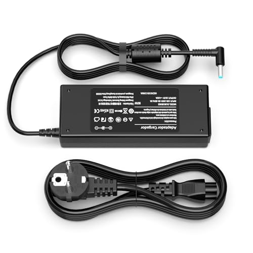 90W Cargador Ordenador para Portátil HP 240 250 255 ProBook 430 440 450 455 470 EliteBook 840 850 G3 G4 G5 G6 G7 G8...