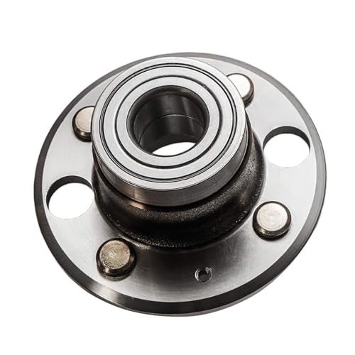 Image of Detroit Axle - Pair Rear Wheel Bearing and Hubs Assembly with 4-Lug for Honda Civic 1992-1995 /1999-2000, Civic del Sol 1993-1997 & Acura Integra 1994-1997, with Rear Disc, 512034