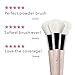 100% PURE Powder Brush, Cruelty Free, Soft Synthetic Make up Brushes, Face Powder Makeup