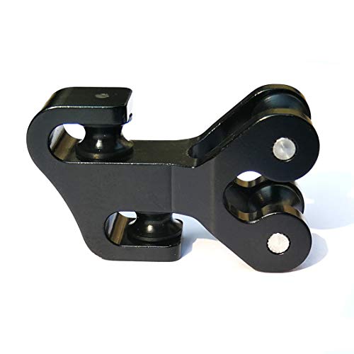 HRCHCG 3/8 inch Aluminum Compound Bow Cable Slide Archery Bow String Splitter Roller Glide Replacement Bowstring Separator Arrow Pulley (Black) - Thumbnail 4