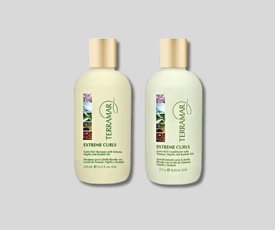 Generic Champú y Acondicionador Rizos Terramar, 8.37 Fl Oz (Paquete de 2)