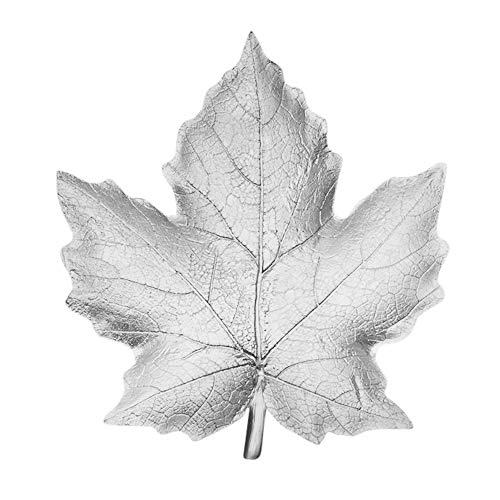 Sagebrook Home, Silver Decorative Resin Maple Leaf Plate, 10.5 x 9.75 x 1.25 Inches Sagebrook Home, Silver Decorative Resin Maple Leaf Plate, 10.5 x 9.75 x 1.25 Inches