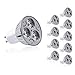 Produktbild MENGS GU10 LED Warmweiss Lampen 3W 180 Lumen LED Leuchtmittel 3000 Kelvin Warmweiß, Ersatz 20W Halogenlampen 60 ° Abstrahlwinkel Reflektorlampen, CRI>80, AC 85-265V, 10 Stück