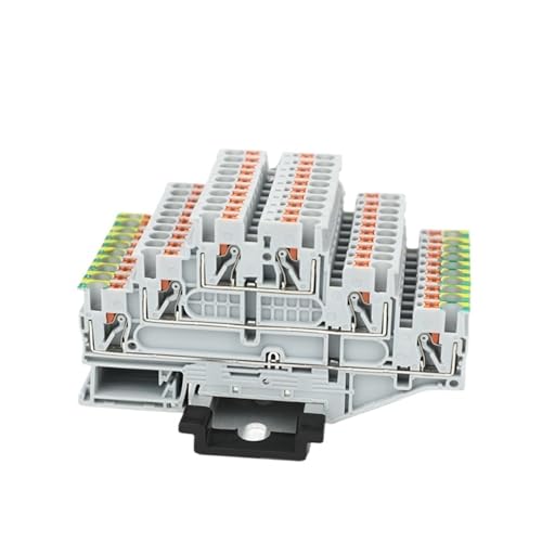 Conector de carril Din triple nivel PT2.5-PE/L/L con puente enchufable de 2,5mm² 2
