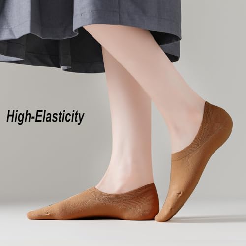 EPEIUS No Show Socks Womens Non Slip Low Cut Socks Low Thin Ankle Footies Invisible Liner 3/6 Pairs4