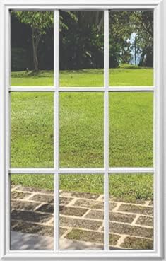 22 x 36 Entry Door Clear Glass Insert (9 Lite Low E)