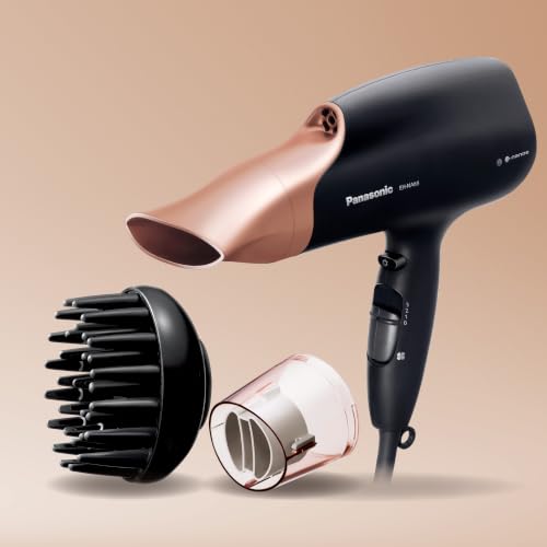 Panasonic EH-NA65CN Nanoe Haartrockner mit Diffusor, Schnelltrocknungs- & Styling-Düse, 3 Geschwindigkeits- & 4 Temperaturstufen… – Ansicht 2