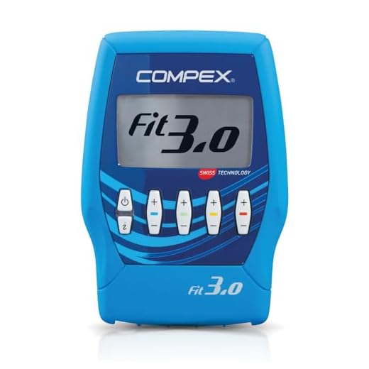 Compex Fit 3.0 - Electroestimulador Muscular, EMS, TENS y Masaje - 4 Canales Independientes, 999 Niveles de Intensidad, 20 programas y 12 electrodos - Compatible con la App Coach - Sensor MI