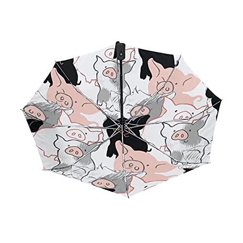 Parapluie de voyage Poeticcity compact anti-UV pour rester élégant sous la pluie en ville