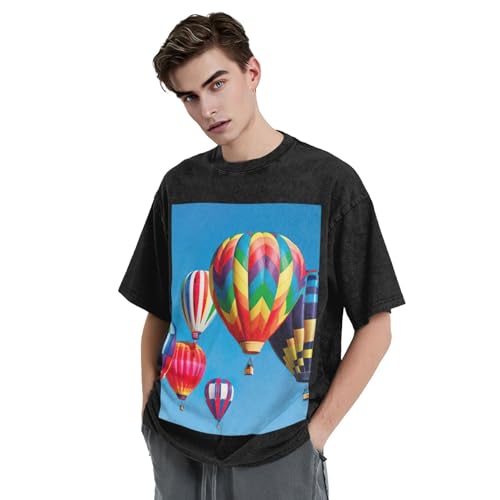 T-shirt ample homme en coton pour masquer les formes avec style rétro vintage - 4