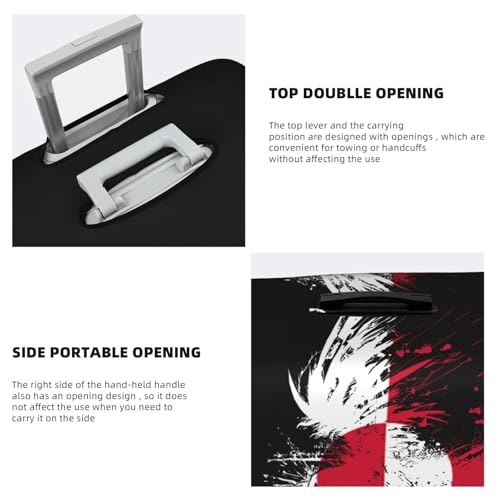 Travel Luggage Cover Greenland Greenlanders Flag Fashion Washable Baggage Suitcase Protector Fit For Luggage Medium4