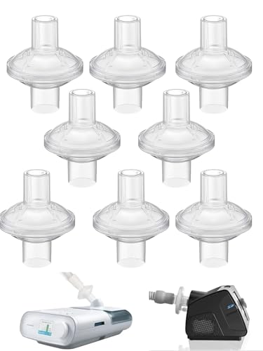 Image of Universal CPAP Filters Inline, 8 Pack CPAP Inline Filter for CPAP Machine | CPAP Filter for ResMed AirSense 11 AirSense 10 CPAP Air Filter Clean Air CPAP Hose Filter CPAP Supplies CPAP Accessories