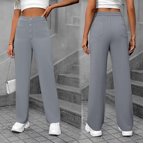Flexipants - Women's Casual High Waist Stretch Pants,Bloomydove Flexipants4